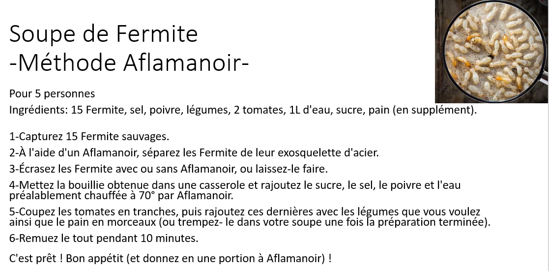 Soupe de Fermite, Méthode Aflamanoir.PNG